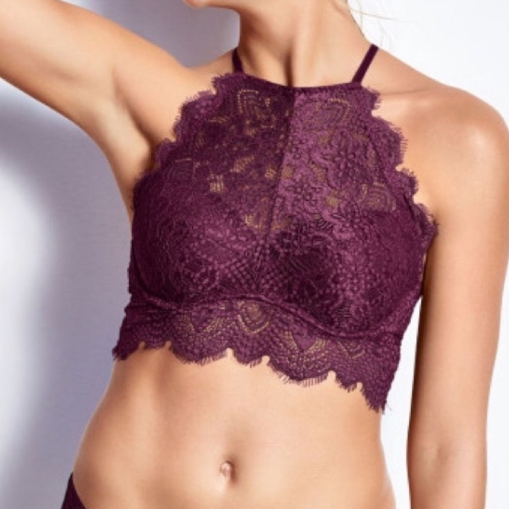PINK Victoria's Secret Purple Lace Bralette